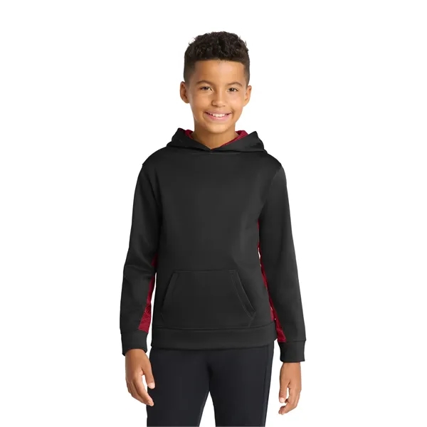 Sport-Tek Youth Sport-Wick CamoHex Fleece Colorblock Hood...