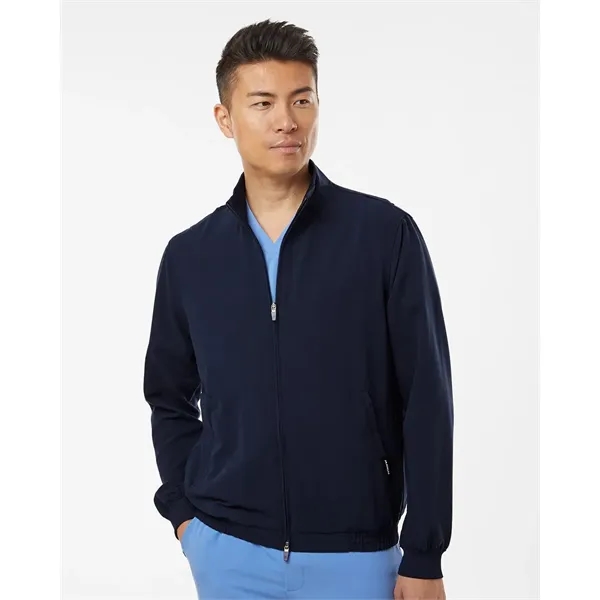 Jaanuu Men's Wolfe Everyday Full-Zip 6-Pocket Scrub Jacket