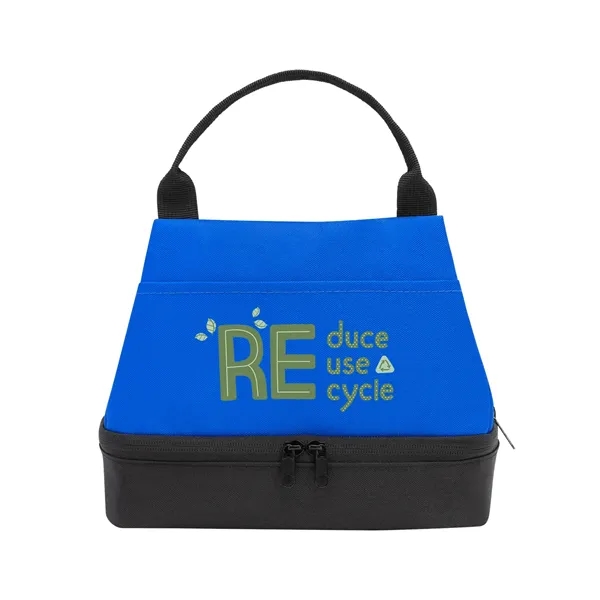 Eco Friendly Two Compartment Lunch Cooler Tote Bag
