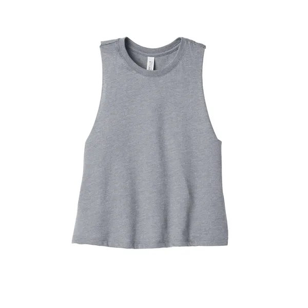 BELLA+CANVAS Women's Racerback Cropped Tank.
