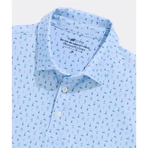 Vineyard Vines Men's Golf Printed Sankaty Performance Polo