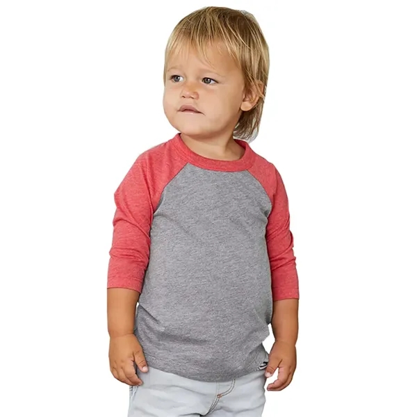 BELLA + CANVAS Toddler Three-Quarter Sleeve Baseball Tee