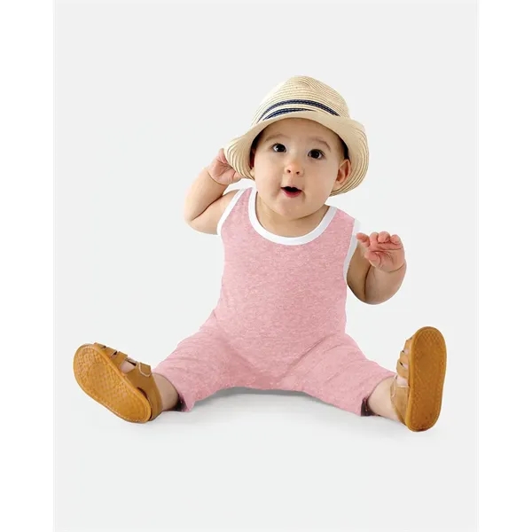 Rabbit Skins Infant Harborside Melange Tank Romper