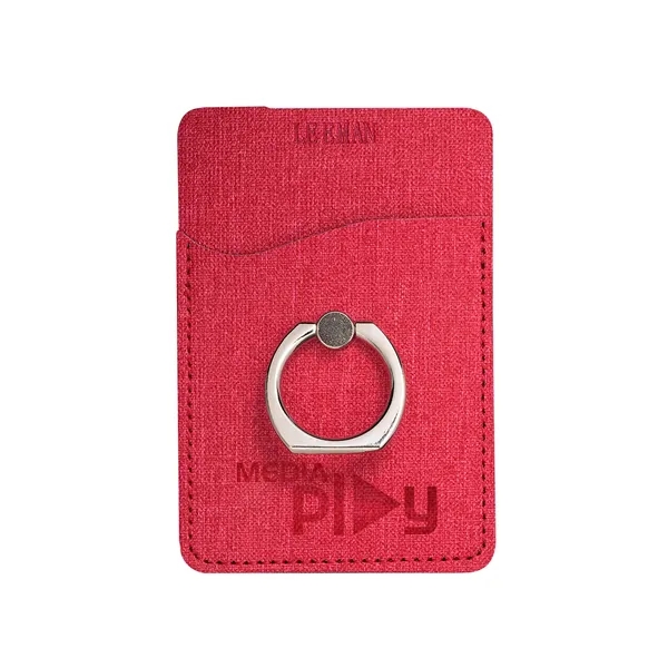Leeman RFID Pocket With Metal Ring Phone Stand