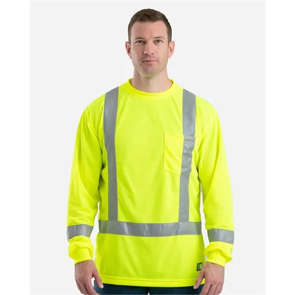 Berne Apparel Men's Tall Hi-Vis Class 3 Performance T-Shirt
