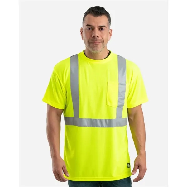 Berne Apparel Men's Tall Hi-Vis Class 2 Performance T-Shirt