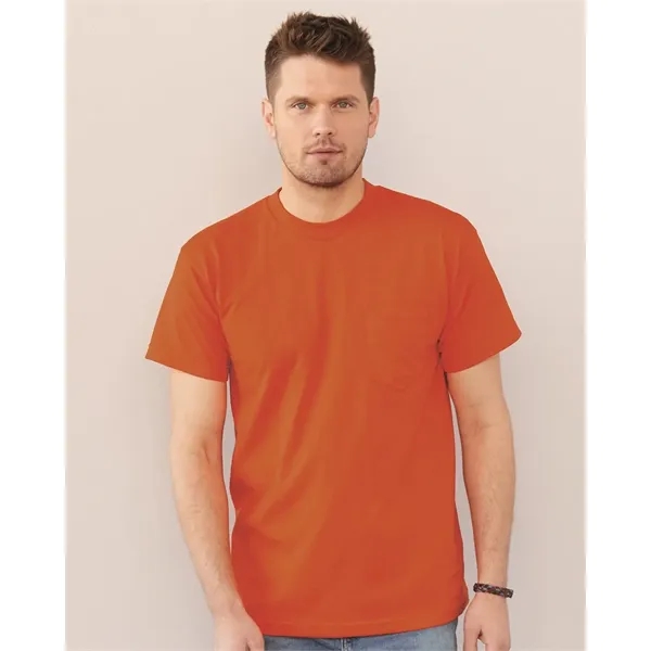 Bayside Unisex USA-Made 50/50 Pocket T-Shirt