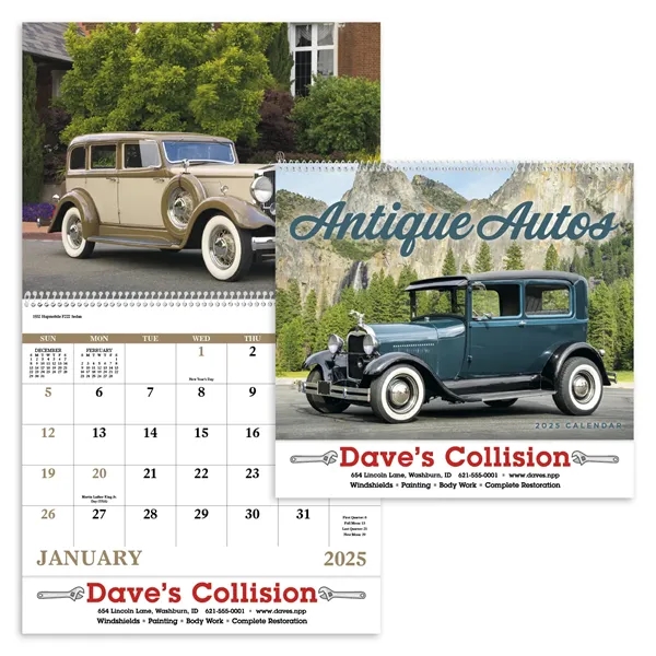 Good Value™ Antique Autos - Spiral Calendar