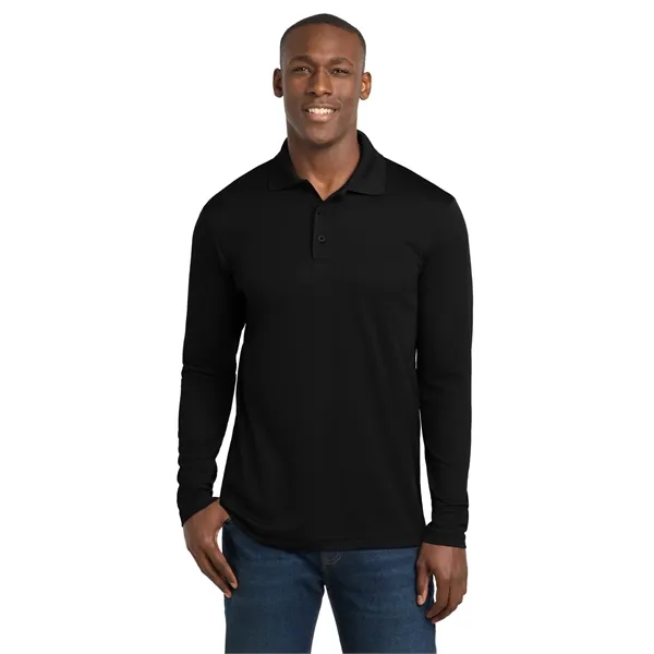 Sport-Tek PosiCharge RacerMesh Long Sleeve Polo.