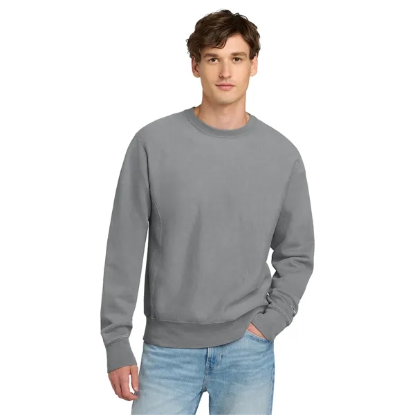 Champion Reverse Weave Garment-Dyed Crewneck Sweatshirt.