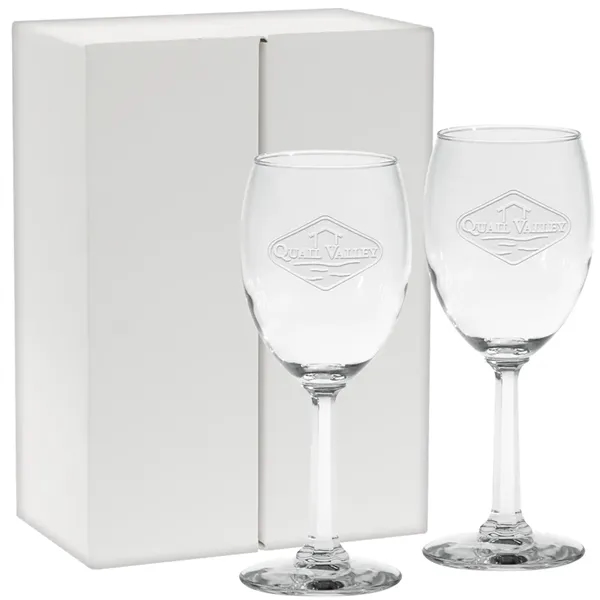 Napa Valley Goblet GIft Set - Etched