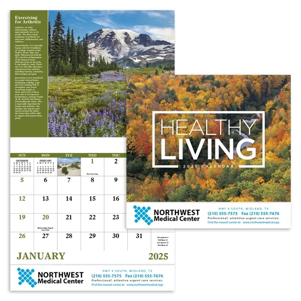 Good Value™ Healthy Living - Stapled Calendar