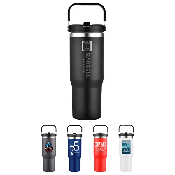 Tollara 30 oz Vacuum Insulated Tumbler with Flip Top Spout