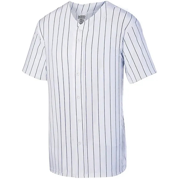 Augusta Sportswear Youth Pinstripe Full Button Baseball J...
