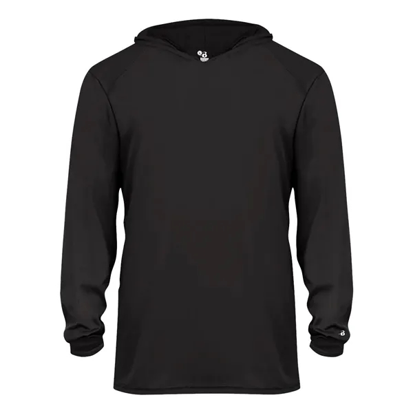 Badger Youth B-Core Long Sleeve Hooded T-Shirt