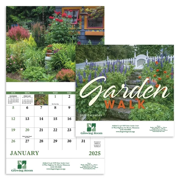 Good Value™ Garden Walk - Stapled Calendar
