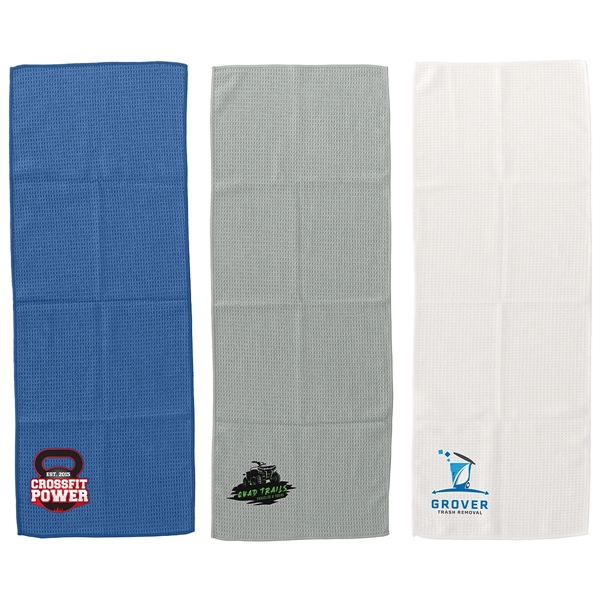 Gridiron 12- x 32- Waffle Microfiber Sports Towel