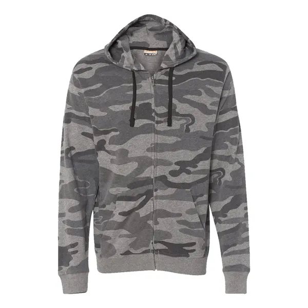 Burnside Men's Camo Full-Zip Hooded Sweatshirt