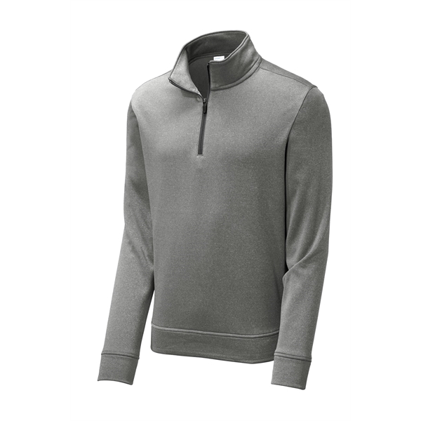 Sport-Tek PosiCharge Sport-Wick Heather Fleece 1/4-Zip Pu...