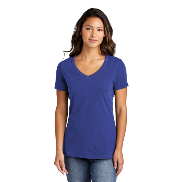Port & Co Women's Beach Wash Garment-Dyed V-Neck Tee
