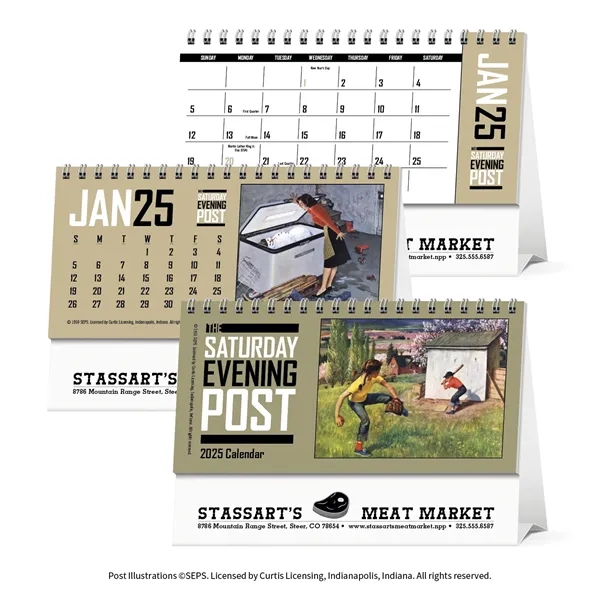 Triumph® Calendars The Saturday Evening Post Desk Calendar
