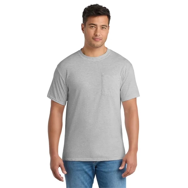 Port & Co Tall Core Blend Pocket Tee.
