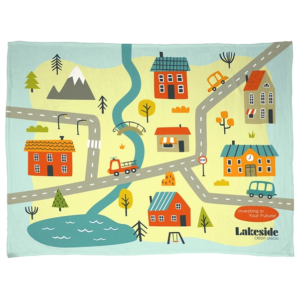 Silk Touch Blanket 60- x 80- 300GSM Polyester - Full Color