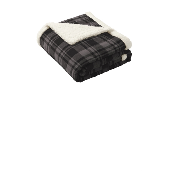 Port Authority Flannel Sherpa Blanket.