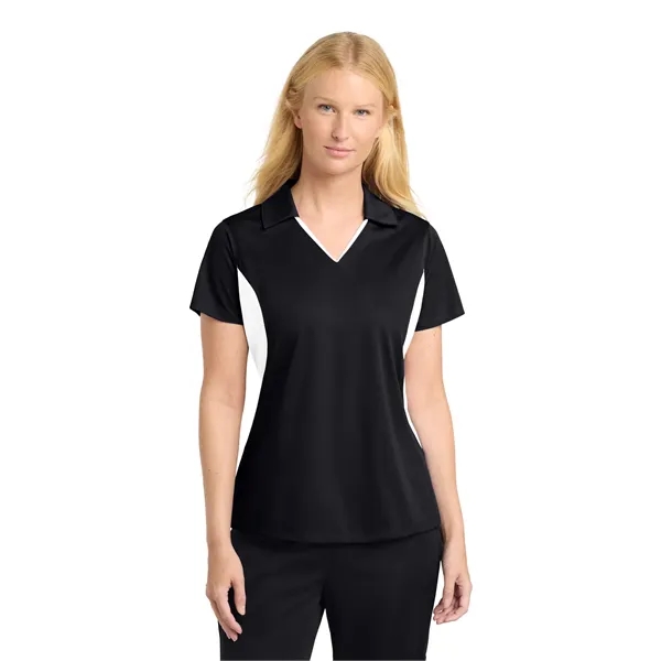 Sport-Tek Women's Side Blocked Micropique Sport-Wick Polo.