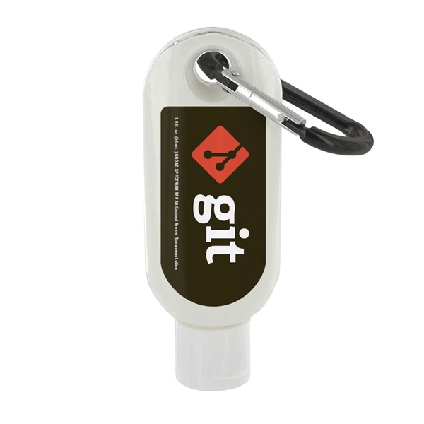 Custom 1.9 oz. SPF 50 Sunscreen w/ Carabiner