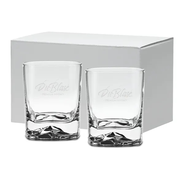 13.5 oz Etched Square Glacier OTR Gift Set