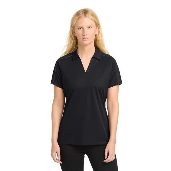 Sport-Tek Women's Micropique Sport-Wick Piped Polo.