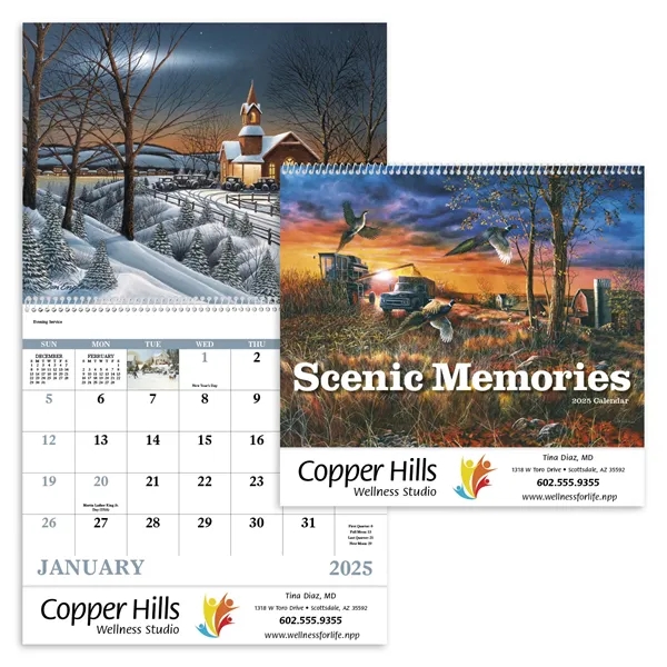 Good Value™ Scenic Memories - Spiral Calendar