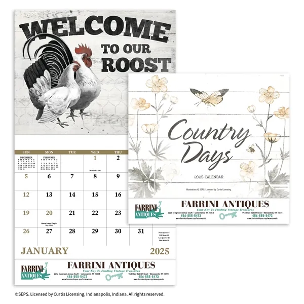 Good Value™ Country Days - Stapled Calendar