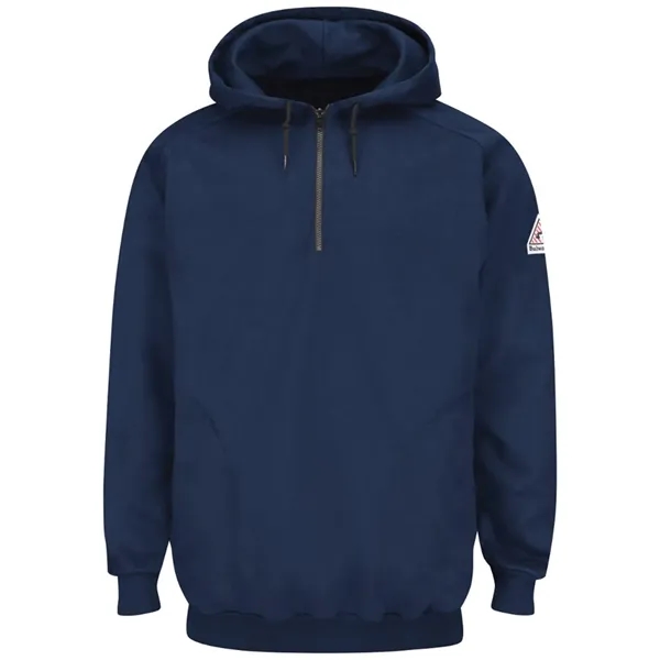 Bulwark Men's Tall Flame Resistant Quarter-Zip Hooded Swe...