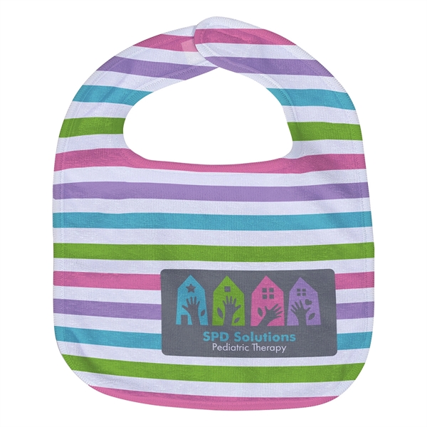 Silk Touch Baby Bib 10- x 13- 360GSM Poly/Cotton - Full Colo