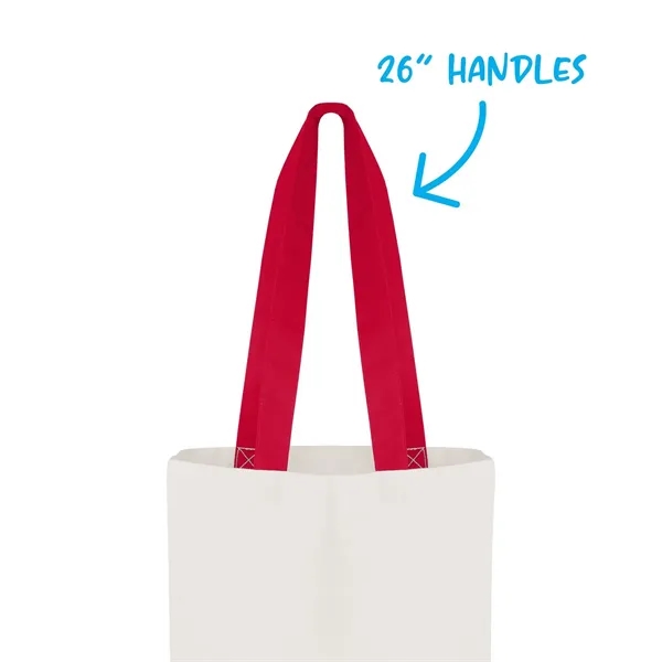 Good Value™ Cotton Colored Accent Flat Tote