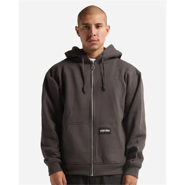 Shaka Wear Men's Essential Super Heavyweight Full-Zip Hoo...