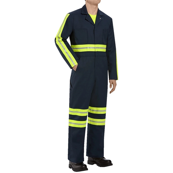 Red Kap Men's Tall Enhanced Visibility Action Back Coverall