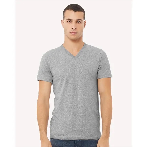 BELLA + CANVAS Unisex Heather CVC V-Neck Tee