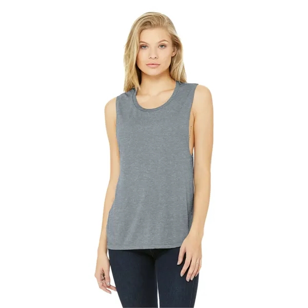 BELLA+CANVAS Women's Flowy Scoop Muscle Tank.