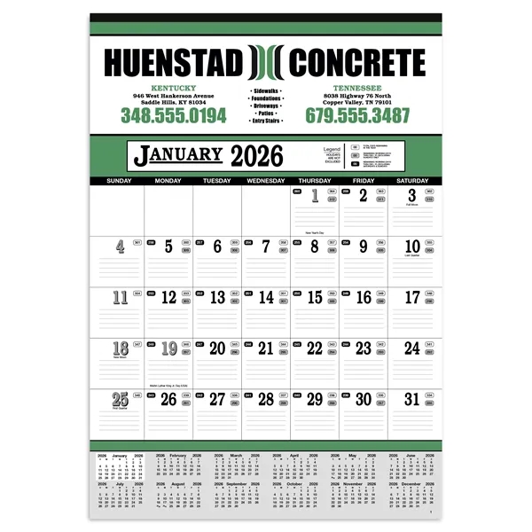 Contractor's 13-Sheet Calendar