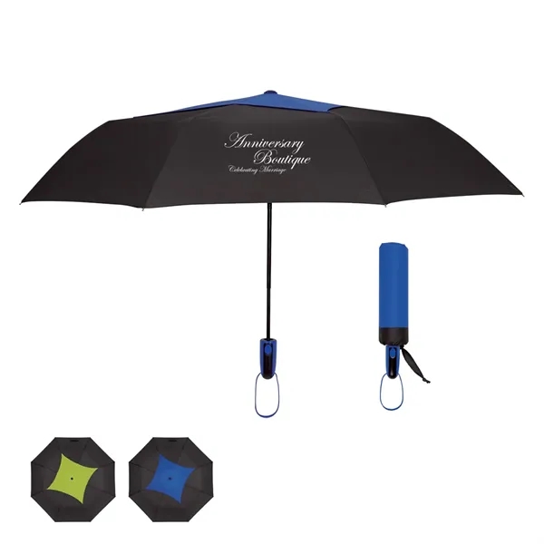 44" Arc Telescopic Diamond Top Vented Umbrella