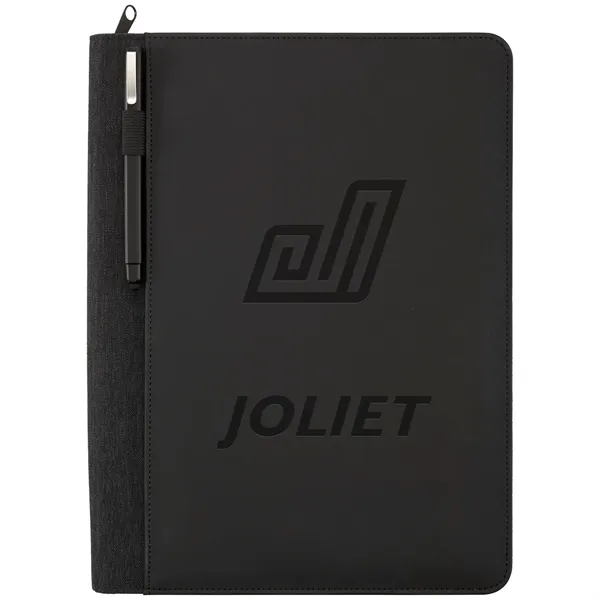 FSC® Mix Vienna Heathered Zippered Padfolio