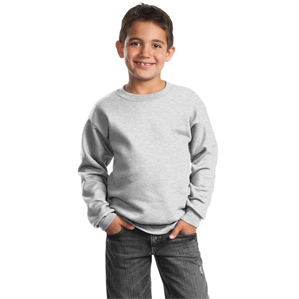 Port & Co Youth Core Fleece Crewneck Sweatshirt.