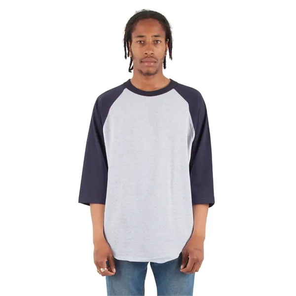 Shaka Wear Unisex Three-Quarter Sleeve Raglan T-Shirt