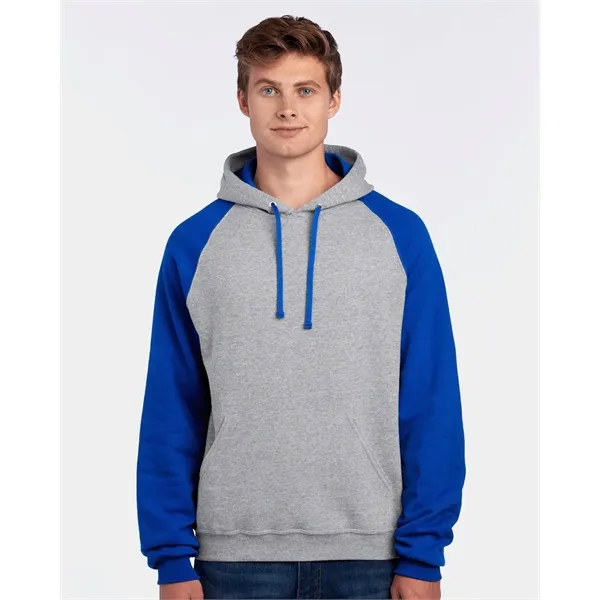 JERZEES Unisex Nublend® Colorblocked Raglan Hooded Sweats...