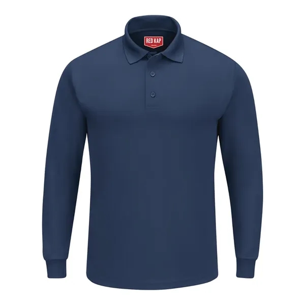Red Kap Men's Long Sleeve Performance Knit Polo