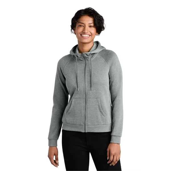 Allmade Women's Organic CVC Fleece Full-Zip Hoodie