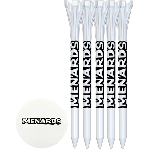 Golf Tee Pack With Flytee Tees And Ball Marker